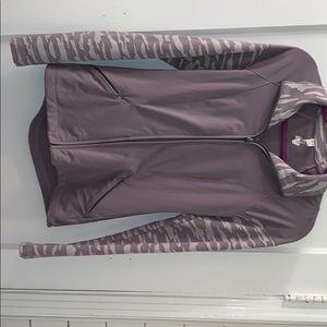 Grey UnderArmour Zip Up CAMO